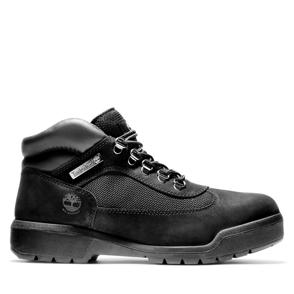 Timberland Mens Sneakers Waterproof Field Boots - Black - India UH3168597